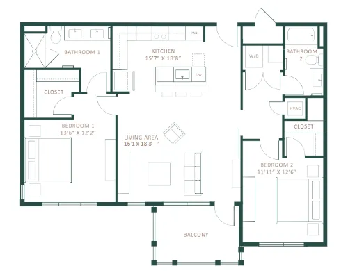 Saint June Apartments floorplan 4