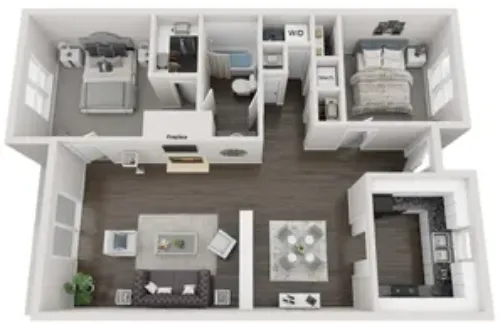 Settlers Creek Apartments floorplan 1