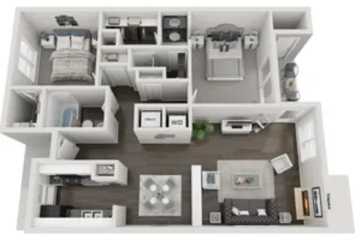 Settlers Creek Apartments floorplan 2