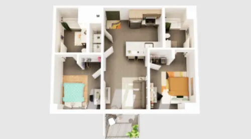 Union on San Antonio floor plan 4