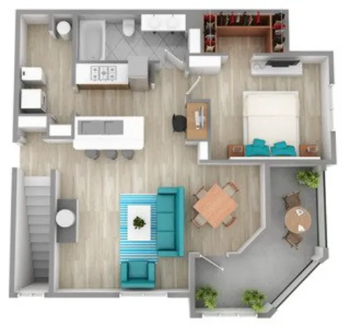 23Hundred at Ridgeview Plano Floorplan 6