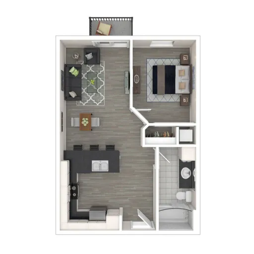 @15th Apartments Plano Floorplan 2