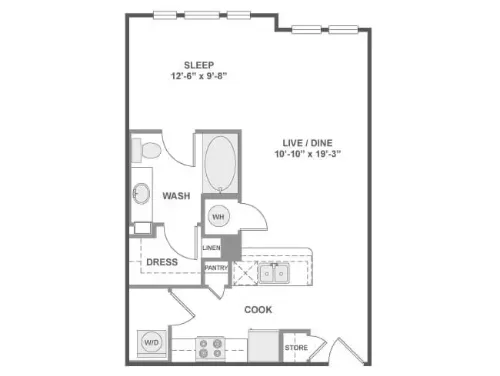 AMLI West Plano FloorPlan 1