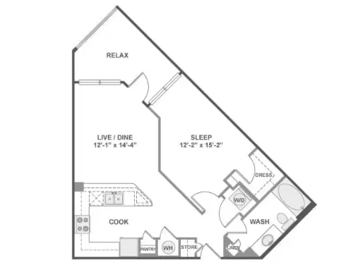 AMLI West Plano FloorPlan 1