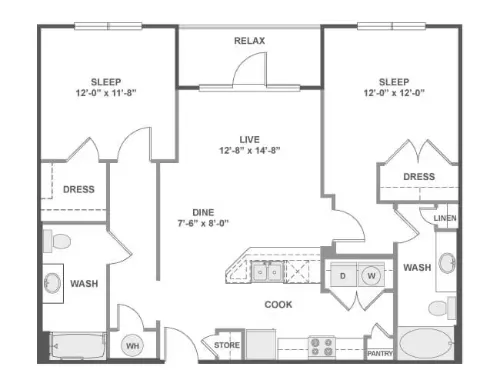AMLI West Plano FloorPlan 10