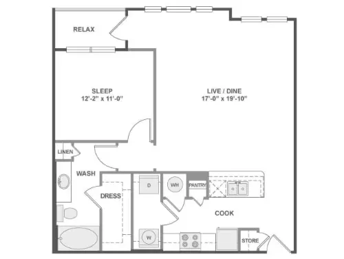 AMLI West Plano FloorPlan 4