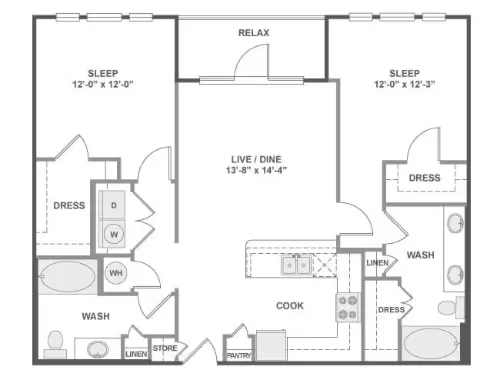 AMLI West Plano FloorPlan 6