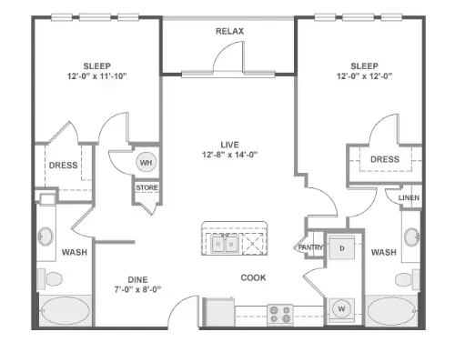 AMLI West Plano FloorPlan 9