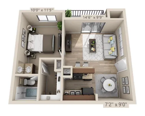 Addison Apartments at the Park Floorplan 12