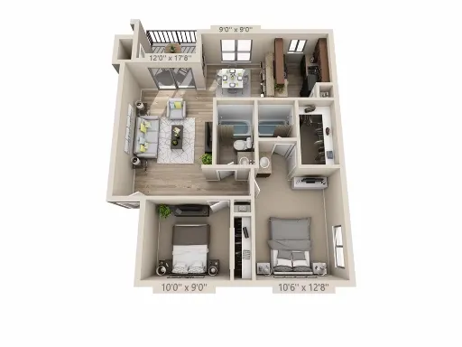 Addison Apartments at the Park Floorplan 19
