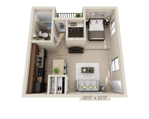Addison Apartments at the Park Floorplan 2