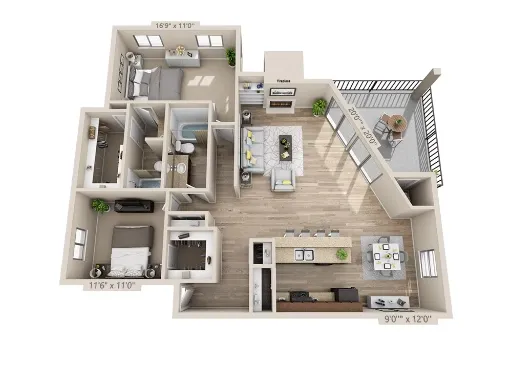 Addison Apartments at the Park Floorplan 25
