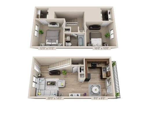 Addison Apartments at the Park Floorplan 26