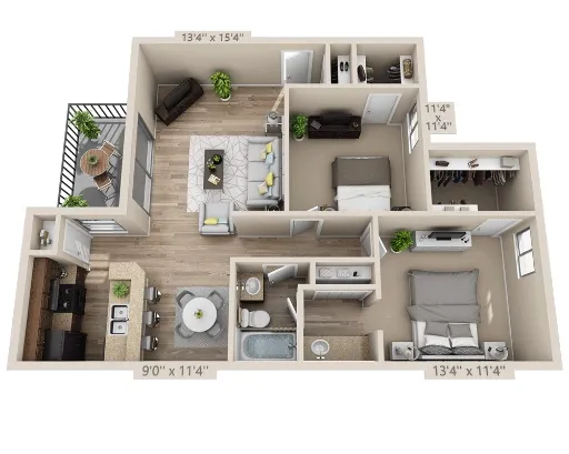 Addison Apartments at the Park Floorplan 27