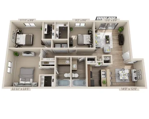 Addison Apartments at the Park Floorplan 28