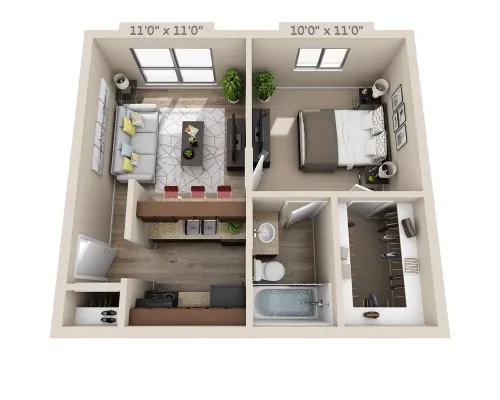Addison Apartments at the Park Floorplan 4
