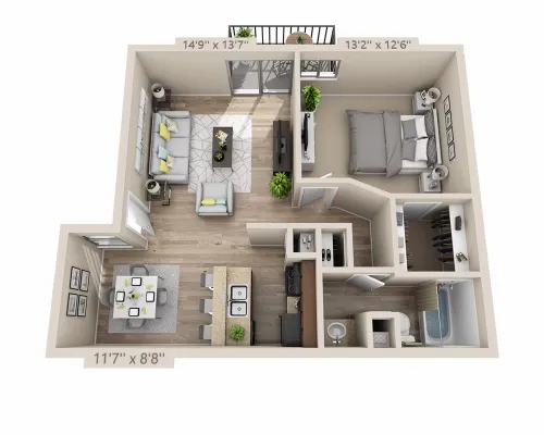 Addison Apartments at the Park Floorplan 5