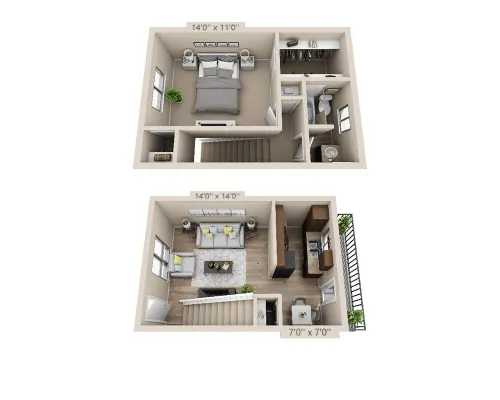 Addison Apartments at the Park Floorplan 6