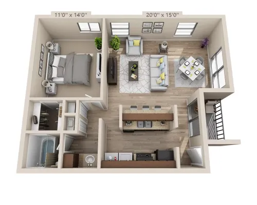 Addison Apartments at the Park Floorplan 8