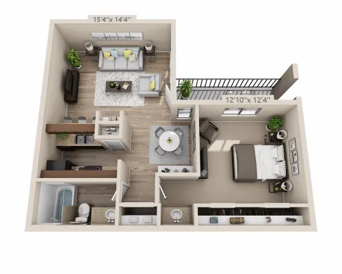 Addison Apartments at the Park Floorplan 9