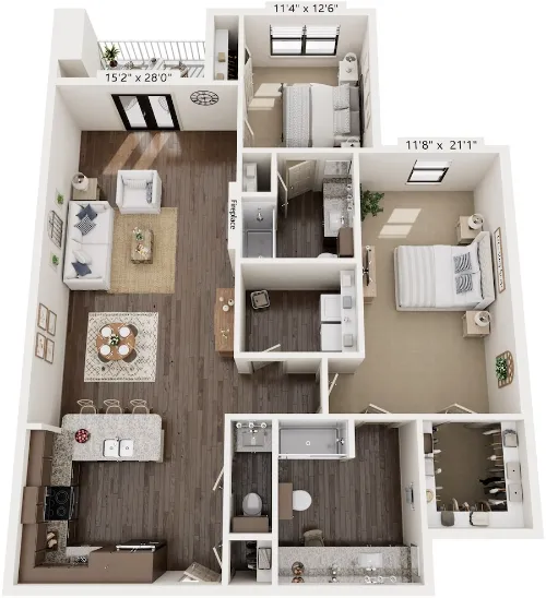 Alders Prosper 55+ Active Adult Luxury Living Floor plan 11