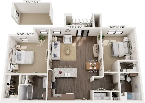 Alders Prosper 55+ Active Adult Luxury Living Floor plan 9