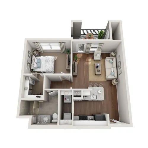 Ariel Pointe of Sachse Senior Living Floorplan 1
