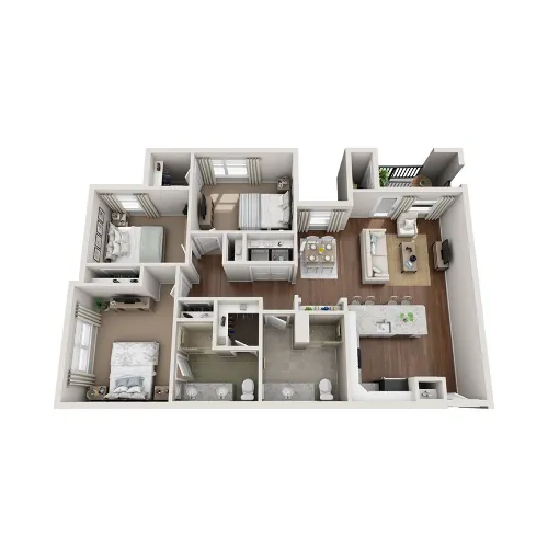 Ariel Pointe of Sachse Senior Living Floorplan 3