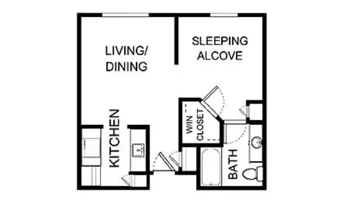 Asher Point Independent Living of Sherman Floor plan 2