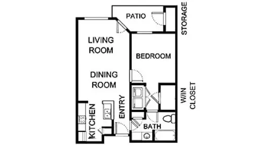 Asher Point Independent Living of Sherman Floor plan 4