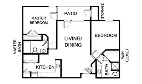 Asher Point Independent Living of Sherman Floor plan 5