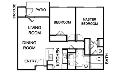 Asher Point Independent Living of Sherman Floor plan 6