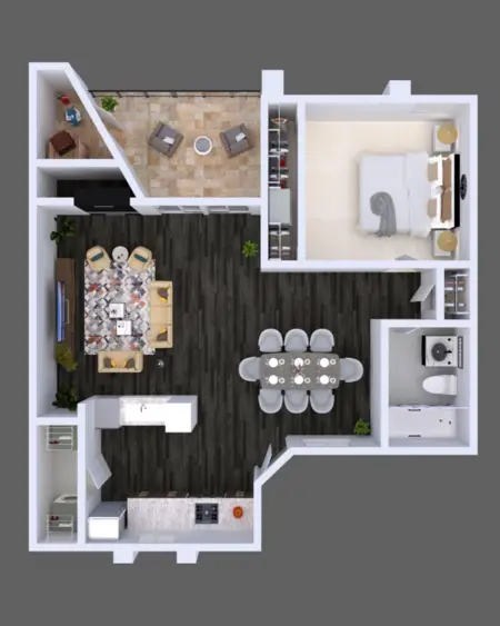 Avalon 8801 Apartments FloorPlan 1