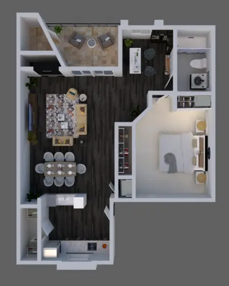 Avalon 8801 Apartments FloorPlan 3
