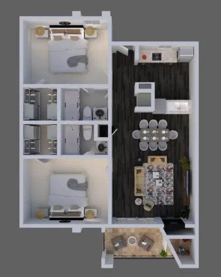 Avalon 8801 Apartments FloorPlan 5