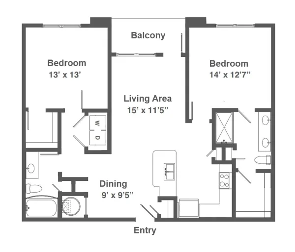 Avalon Frisco North Apartment Floor Plan Dallas 9