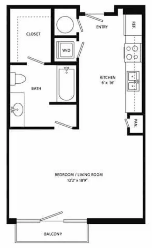 Axis 3700 Apartments Plano Floor plan 1