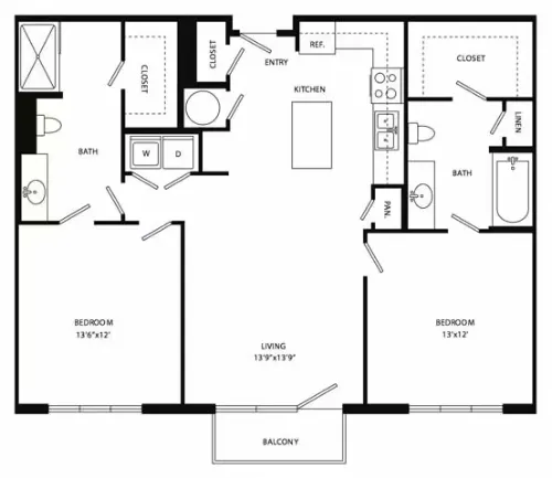 Axis 3700 Apartments Plano Floor plan 11