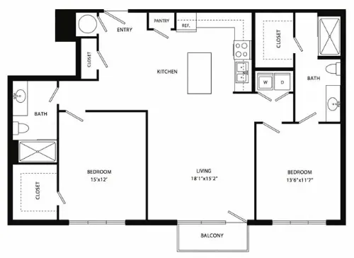 Axis 3700 Apartments Plano Floor plan 13