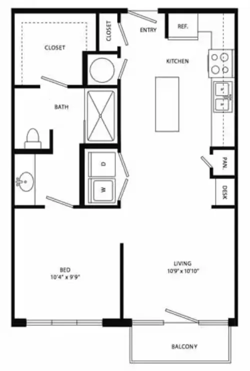 Axis 3700 Apartments Plano Floor plan 3