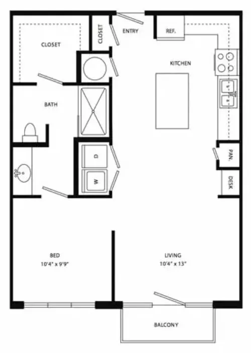 Axis 3700 Apartments Plano Floor plan 4
