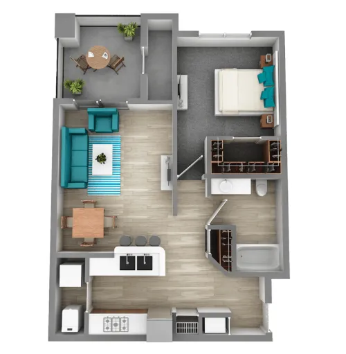 Beck at Wells Branch floorplan 1