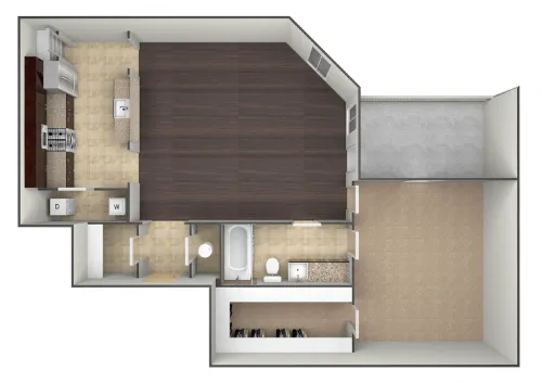 Bell Tower Flats McKinney FloorPlan 13