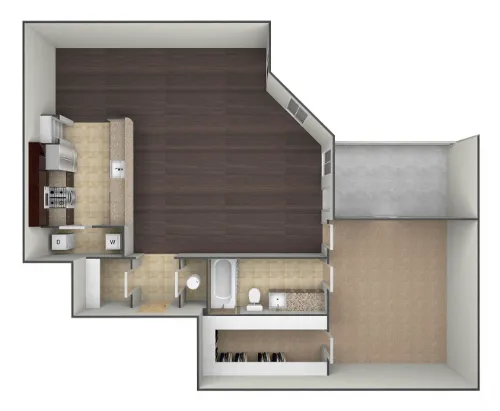 Bell Tower Flats McKinney FloorPlan 14