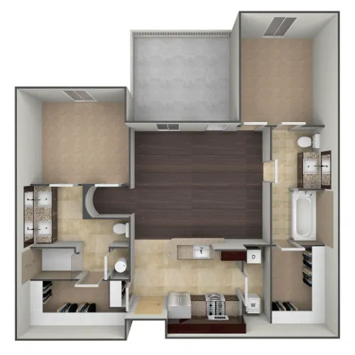 Bell Tower Flats McKinney FloorPlan 2