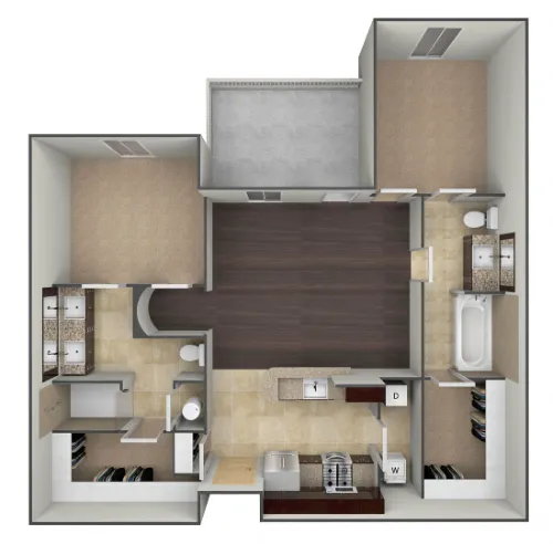 Bell Tower Flats McKinney FloorPlan 3