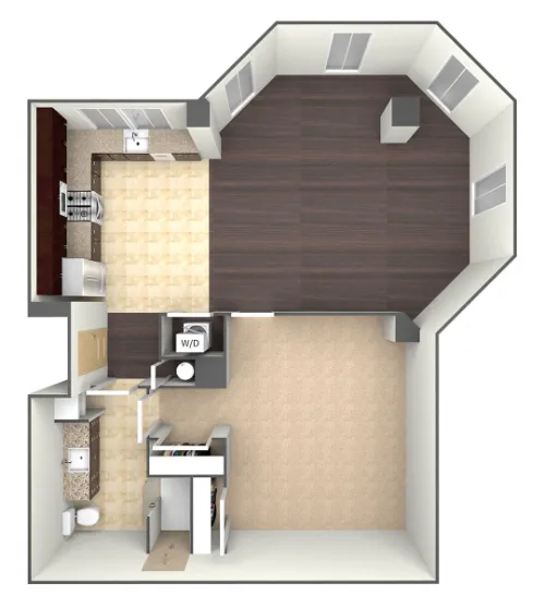 Bell Tower Flats McKinney FloorPlan 5