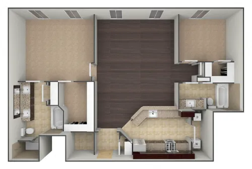 Bell Tower Flats McKinney FloorPlan 7