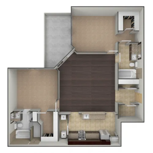 Bell Tower Flats McKinney FloorPlan 8
