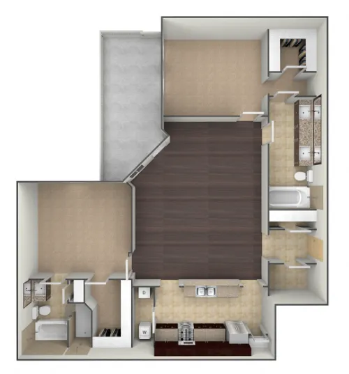 Bell Tower Flats McKinney FloorPlan 9